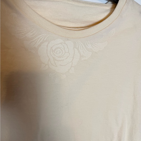 $85 HONOR THE GIFT WOMENS DOUBLE LAYER long sleeve TSHIRT (BEIGE / BONE) logo M - Picture 5 of 10